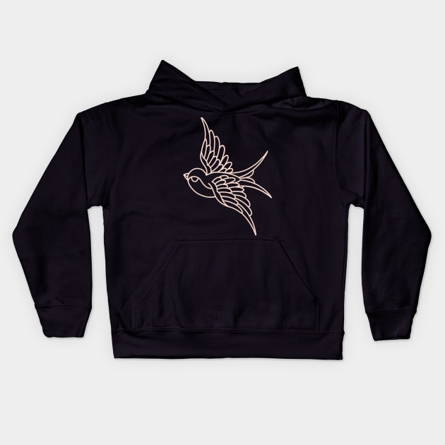 SWALLOW Kids Hoodie by Allotaink